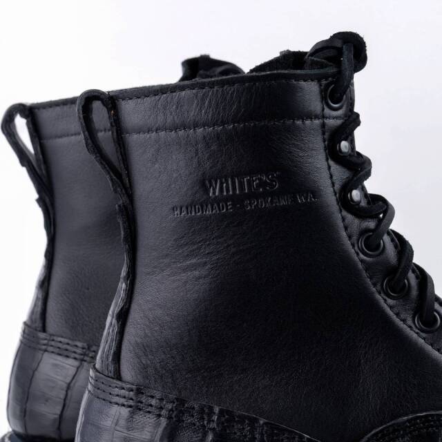 WHITE'S BOOTS 375NW-LTT-CB 4811 Last Black Caiman x Calf ケイマンワニ革
