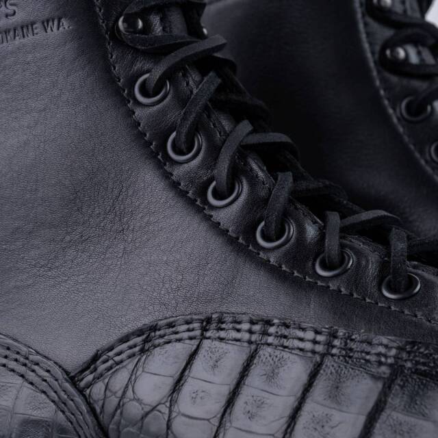 WHITE'S BOOTS 375NW-LTT-CB 4811 Last Black Caiman x Calf ケイマンワニ革