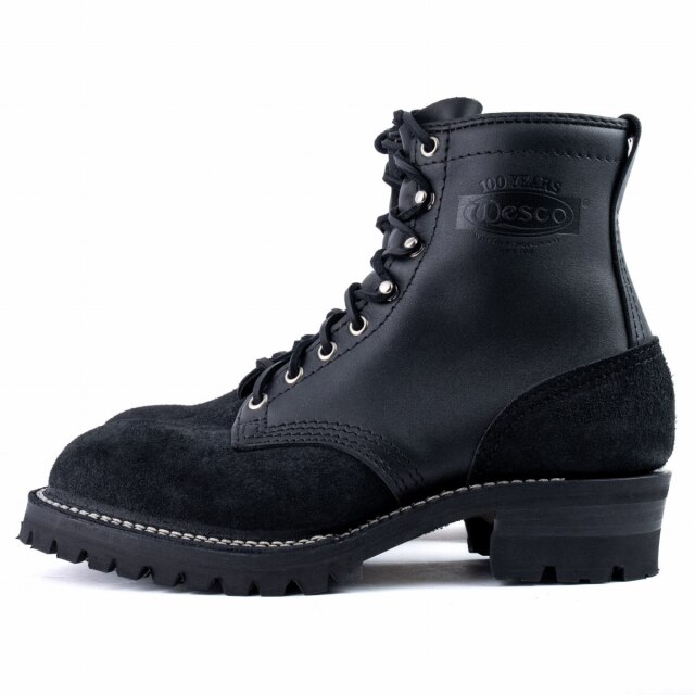 ウエスコブーツ ウォレン ブラック ラフアウト WESCO BOOTS WARREN
