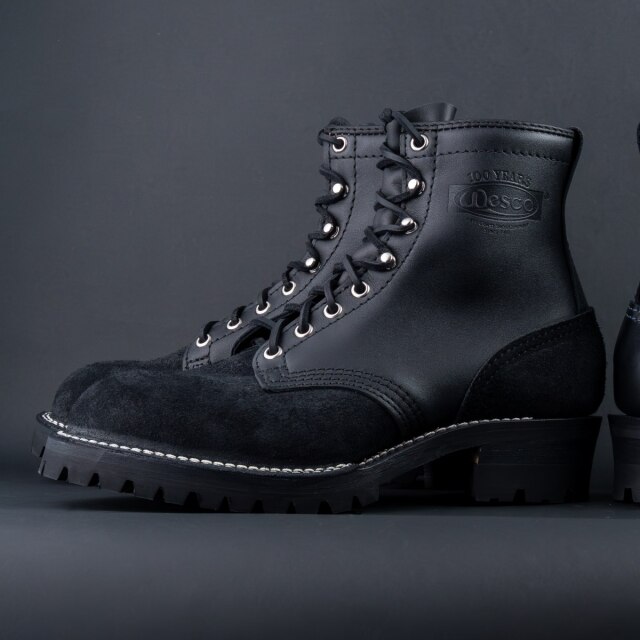 ウエスコブーツ ウォレン ブラック ラフアウト WESCO BOOTS WARREN