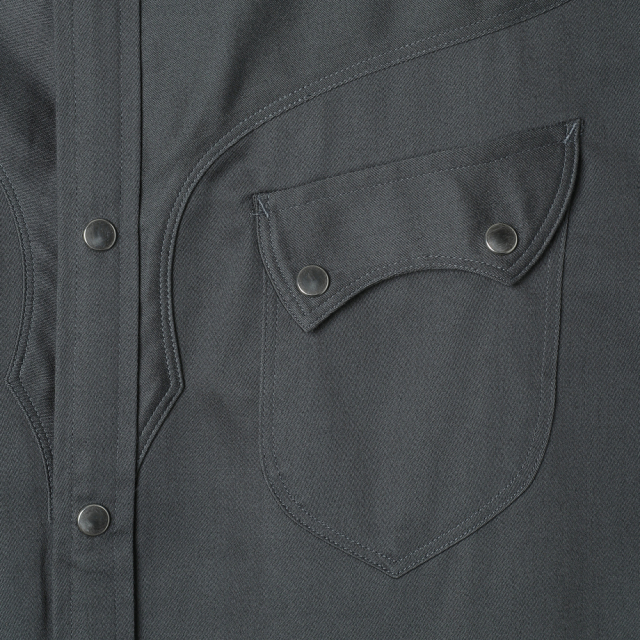 STEVENSON OVERALL Co. Cody CD3 Charcoal detail