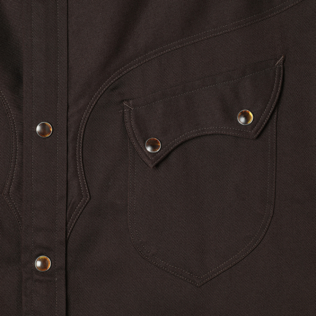 STEVENSON OVERALL Co. Cody CD3 Dark Brown detail