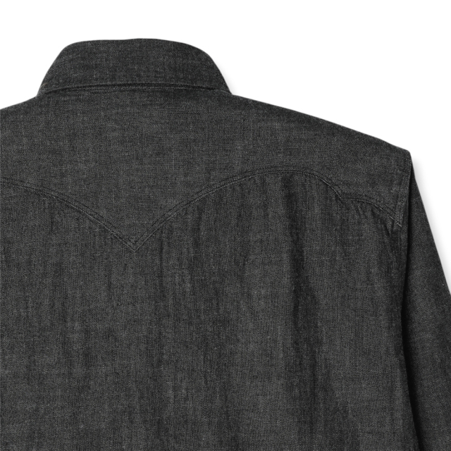 STEVENSON OVERALL Co. Cody CD3 Frost Black back yoke