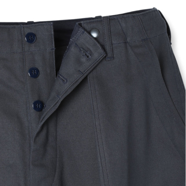 STEVENSON OVERALL Co. Snap-Back SB1 Dark Navy button fly detail