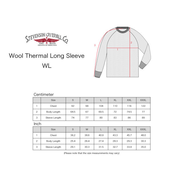 STEVENSON OVERALL Co. Wool Thermal