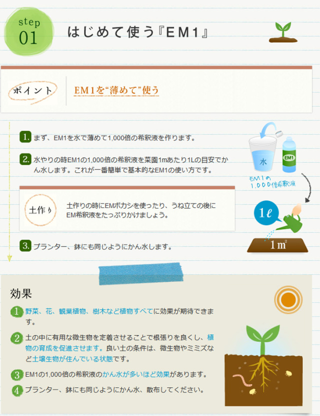EM1号 1L 3本セット 有機JAS適合資材・土壌改良資材・家庭菜園
