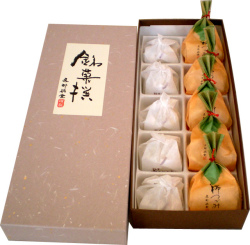 栗きんとん5+柿つづみ5 御菓子司 恵那福堂