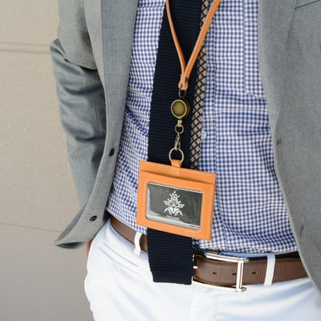 本革IDカードホルダー