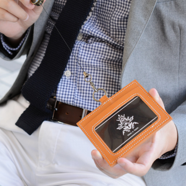 本革IDカードホルダー