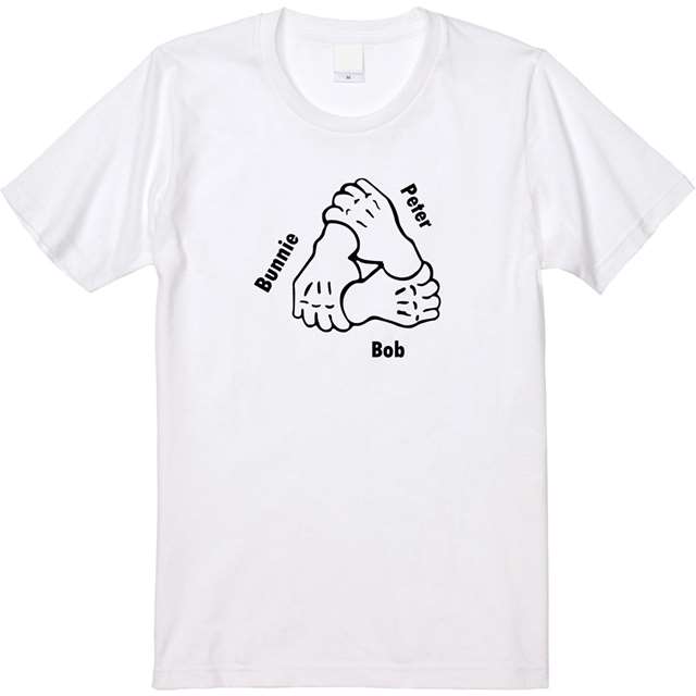 Three HandsプリントTシャツ