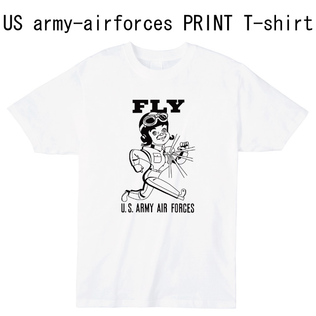 US army-airforces プリントＴシャツ　オリジナル　アメコミ　米軍