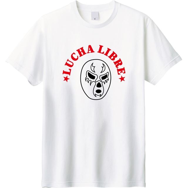 プロレスマスクプリントTシャツ