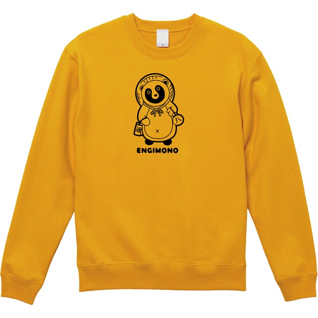 タヌキの置物プリントTシャツ おもしろ 動物