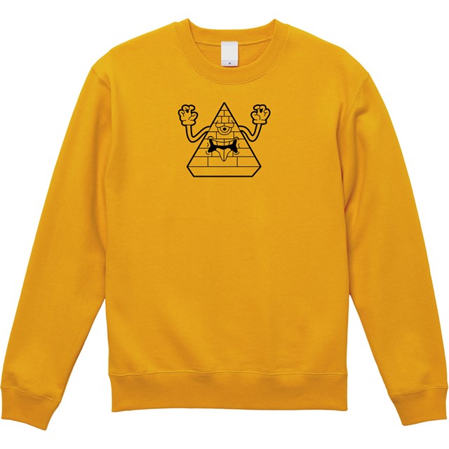 モンスターピラミッドプリントスウェット　おもしろ キャラクター オリジナル 商品 メンズ レディース