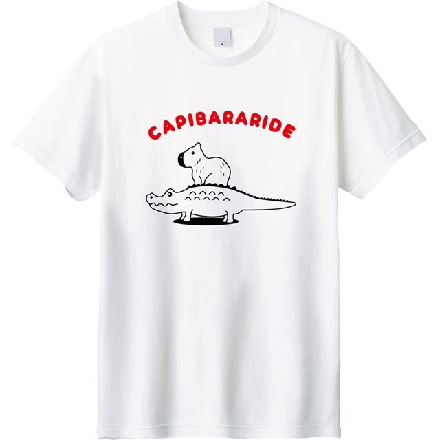 カピバラライドロゴTシャツ