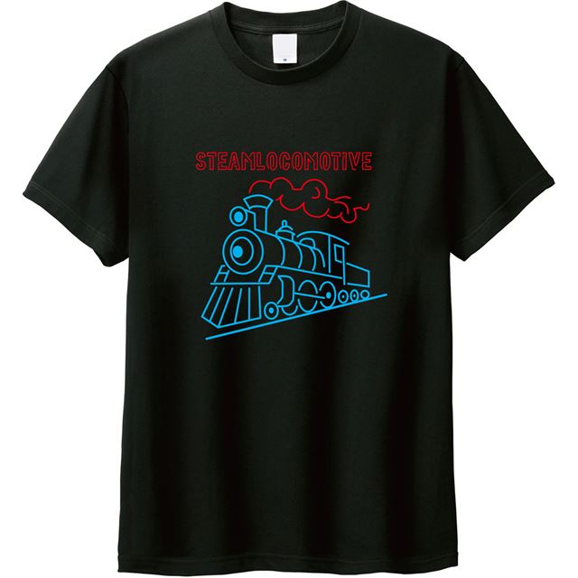 steamlocomotiveTシャツ