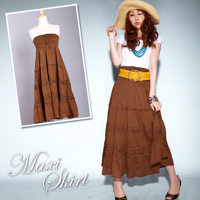 2wayマキシ丈スカート