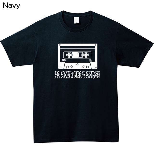 カセットテーププリントtシャツ