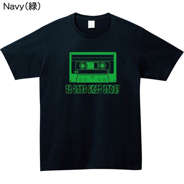 カセットテーププリントtシャツ