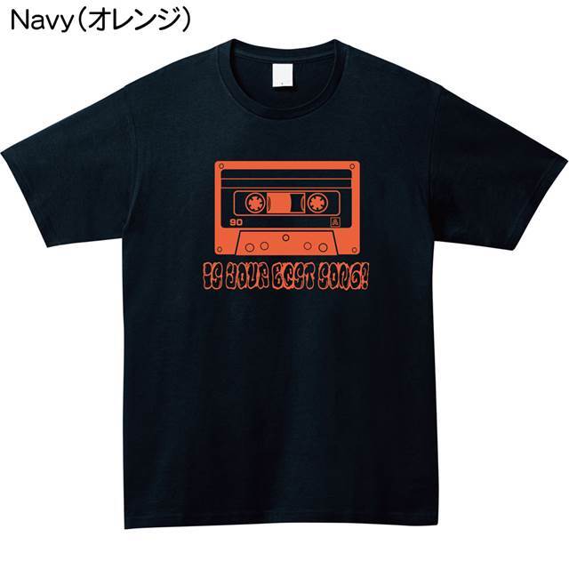 カセットテーププリントtシャツ