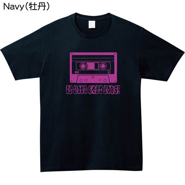 カセットテーププリントtシャツ