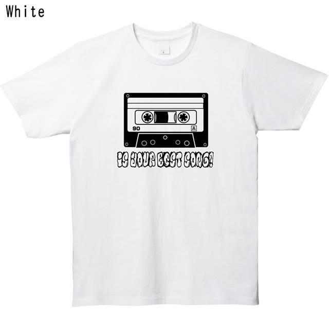 カセットテーププリントtシャツ