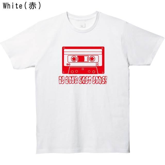 カセットテーププリントtシャツ