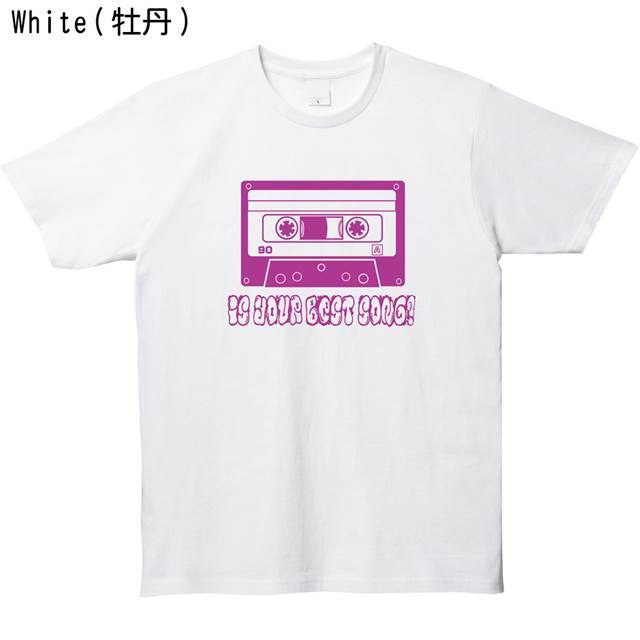 カセットテーププリントtシャツ