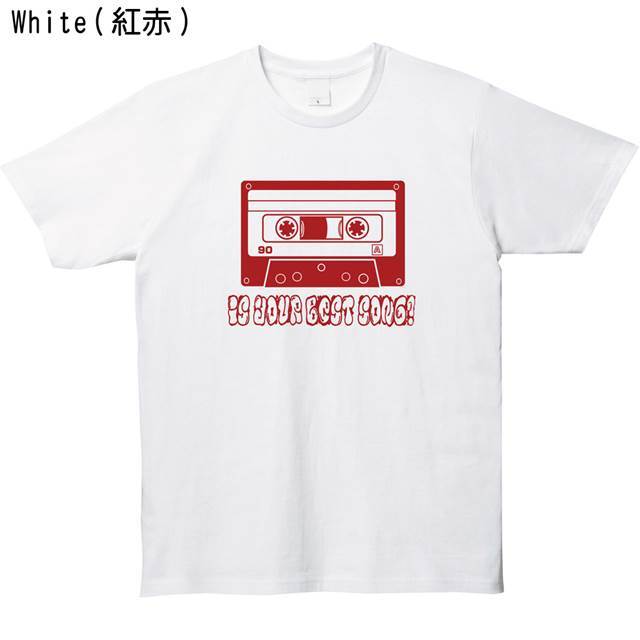 カセットテーププリントtシャツ