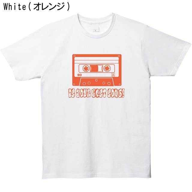 カセットテーププリントtシャツ