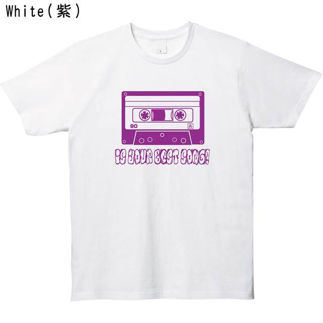 カセットテーププリントtシャツ