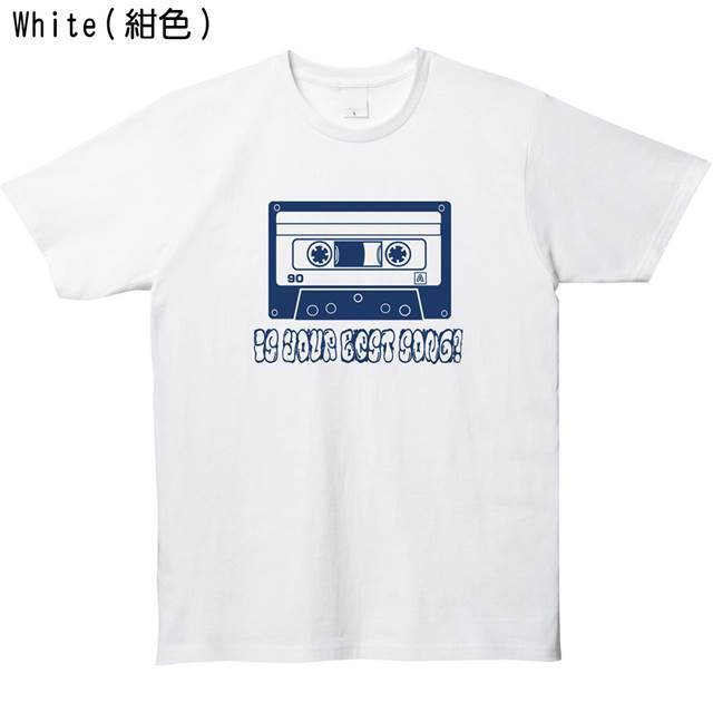 カセットテーププリントtシャツ