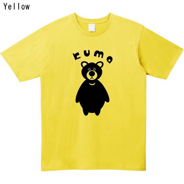 クマプリントTシャツ エナ― おもしろ ロゴ