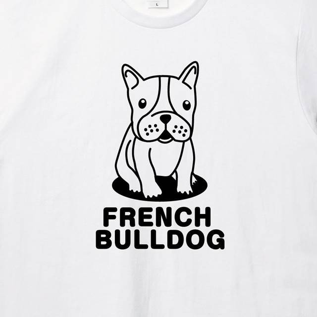 お座りフレンチブルドックＴシャツ