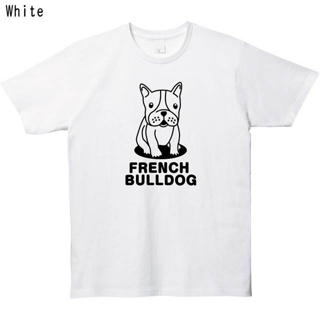 お座りフレンチブルドックTシャツ エナー