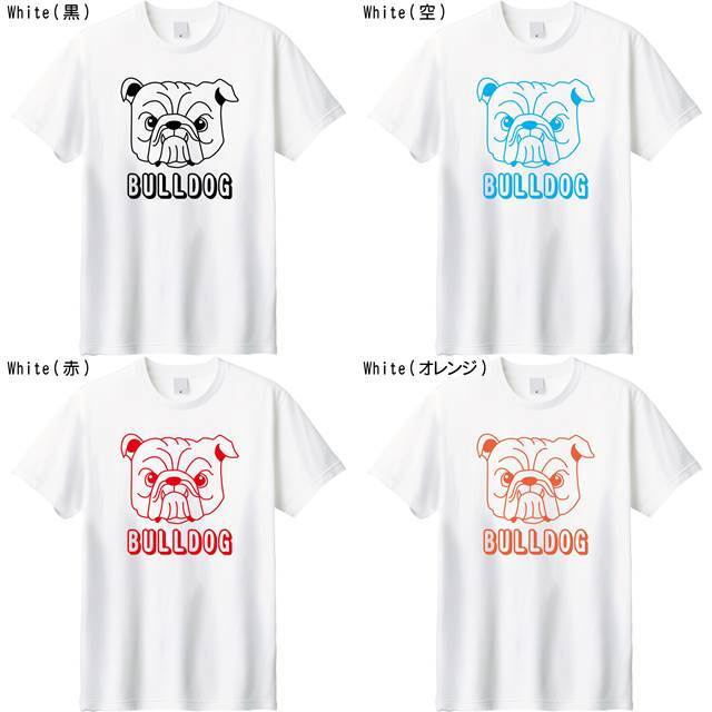 ブルドックロゴプリントTシャツ