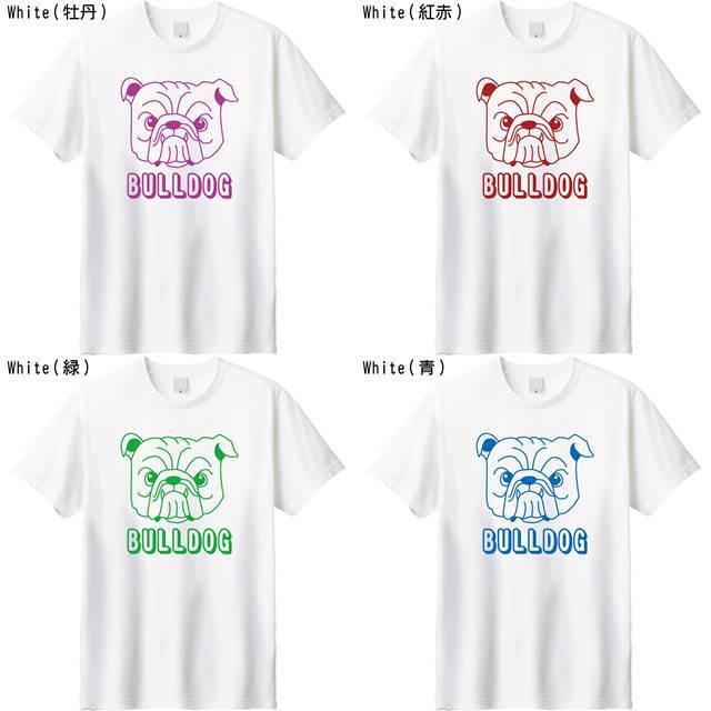 ブルドックロゴプリントTシャツ
