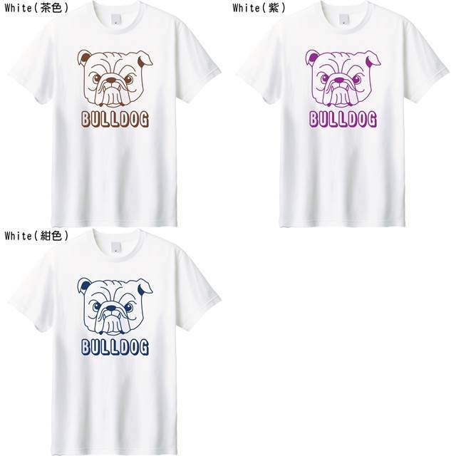 ブルドックロゴプリントTシャツ