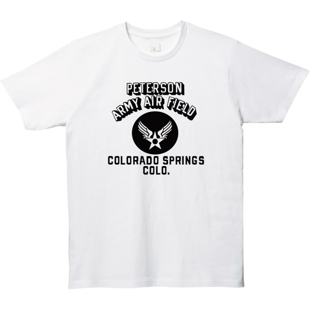 PETERSON ARMY AER FIELD プリントTシャツ