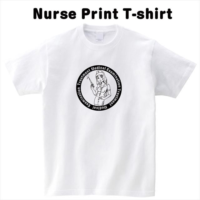 セクシーナースＴシャツ　半袖 トップス おもしろ ナース アメコミ オリジナル メンズ レディース