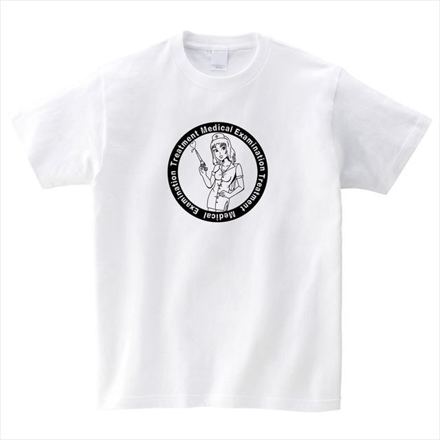 セクシーナースＴシャツ　半袖 トップス おもしろ ナース アメコミ オリジナル メンズ レディース