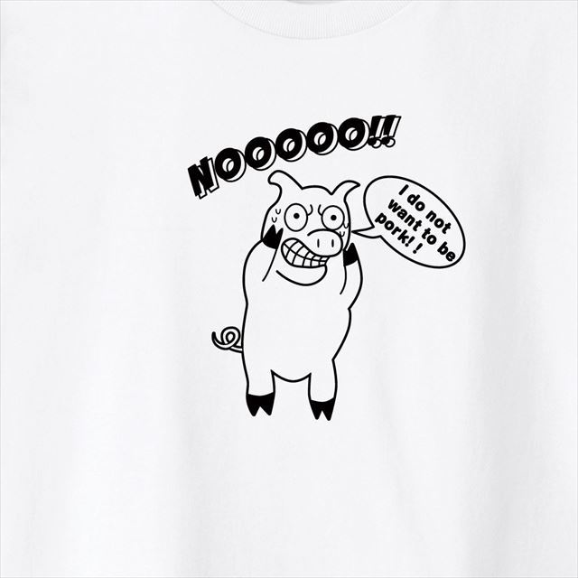 ブタプリントTシャツ キャラクター おもしろ 半袖 オリジナル 半袖 レディース メンズ