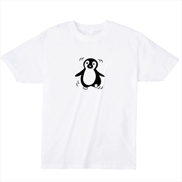 ペンギンプリントTシャツ　コットントートバック おもしろ レディース メンズ キャラクター 動物 アニマル