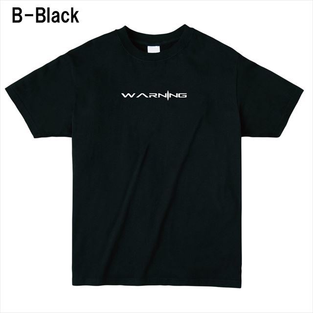 WARNINGロゴTシャツ トップス 半袖 英字 アメカジ オリジナル メンズ レディース 黒