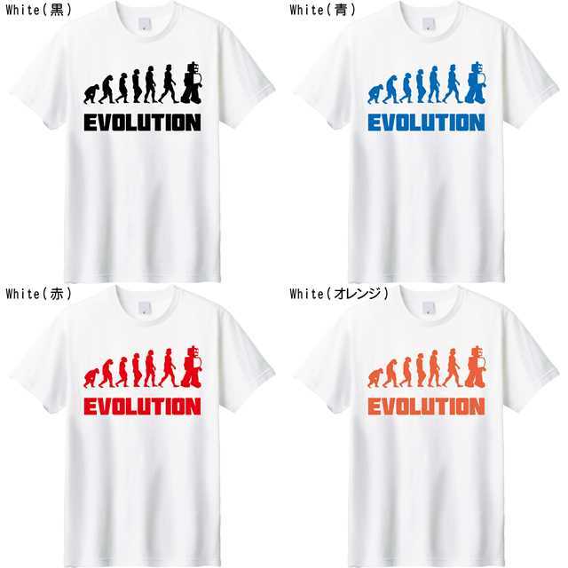 進化論パロディＴシャツ