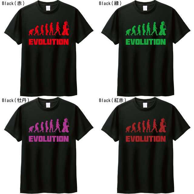 進化論パロディＴシャツ