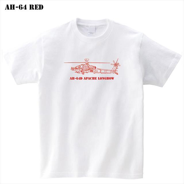AH-64D ミリタリー プリントTシャツ ロゴ レディース メンズ トップス 半袖