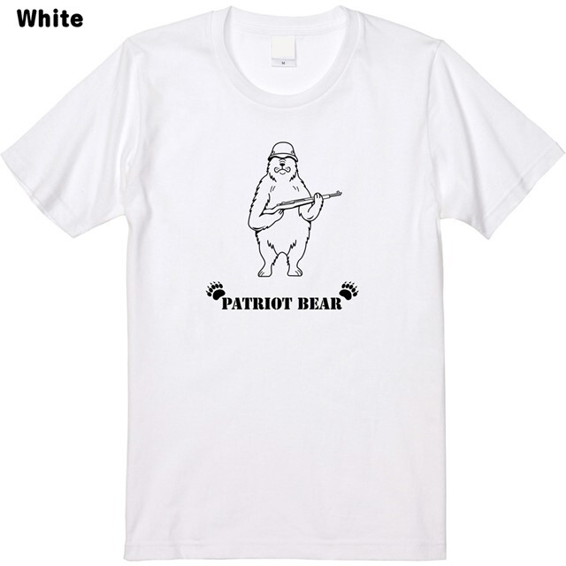 パトリオットベアTシャツ おもしろ 動物 アニマル ミリタリー キャラクター