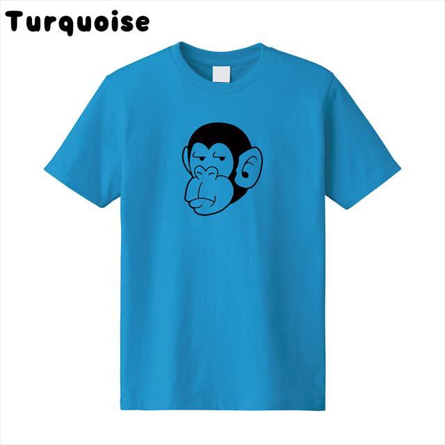 チンパンジー 動物 おもしろ キャラクター アメコミ オリジナル プリントTシャツ