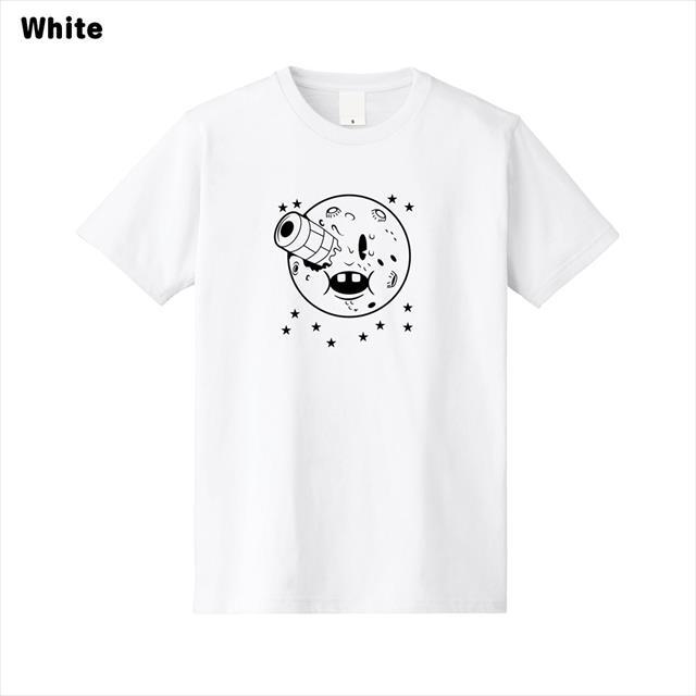 プリントTシャツ おもしろ キャラクター 月 ロケット オリジナル